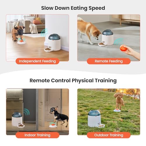 Potaroma Dog Puzzle Toy, Interactive IQ Training, Electronic Dog Toys, Automatic Treat Dispenser Feeder
