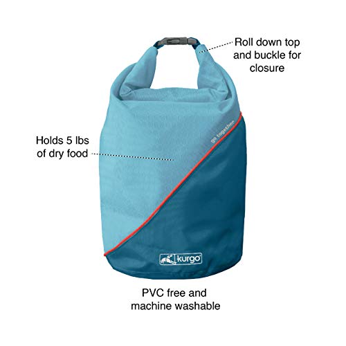 Foldable Dog Food Travel Container for Camping & Trips