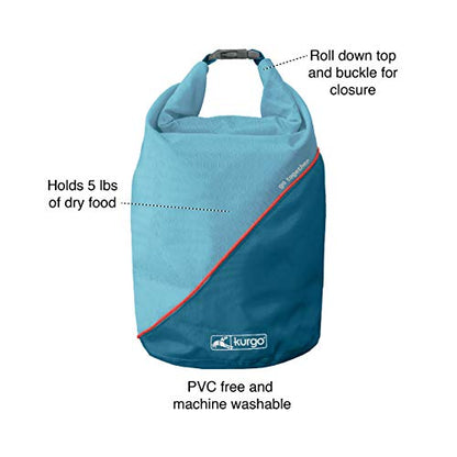 Foldable Dog Food Travel Container for Camping & Trips