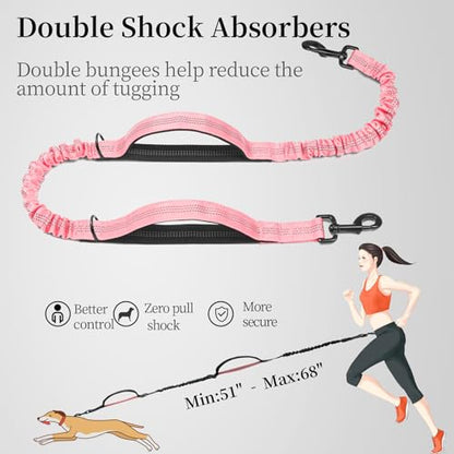 Hands-Free Dog Leash with Storage Pouch