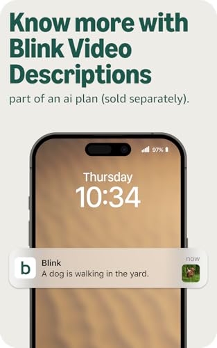 Blink Mini 2K+ (newest model) – Plug-in Home & Pet Indoor Security Camera with 2K video resolution, night vision, enhanced audio, motion detection – 2 cameras (Black)
