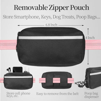 Hands-Free Dog Leash with Storage Pouch