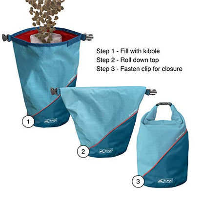 Foldable Dog Food Travel Container for Camping & Trips