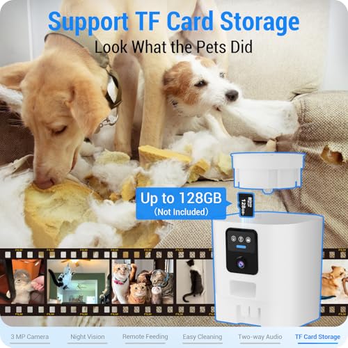 Frienhund Automatic Cat Feeder: Automatic Dog Feeder-7L Auto Cat Food Dispenser