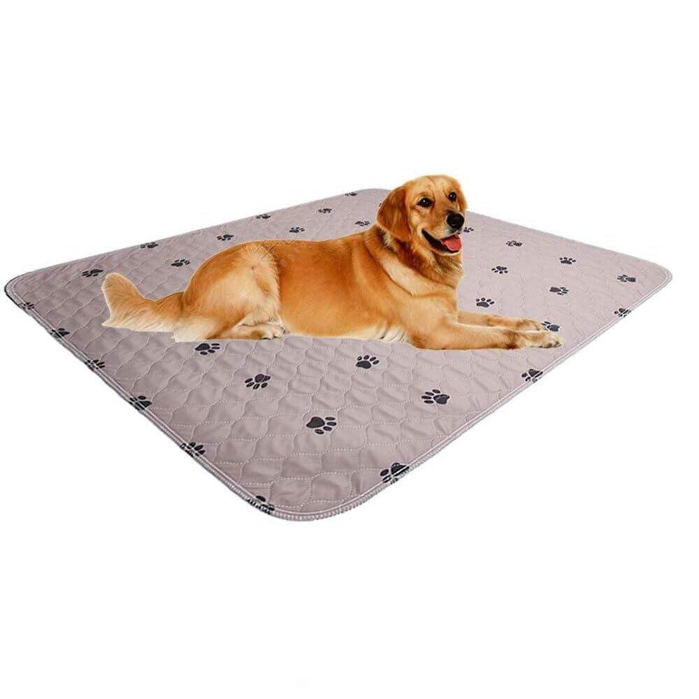 Reusable Pee Pad + Free Puppy Grooming Gloves/Quilted, Fast Absorbing Machine Washable Dog Whelping Pad/Waterproof Puppy Training Pad/Housebreaking Absorption Pads