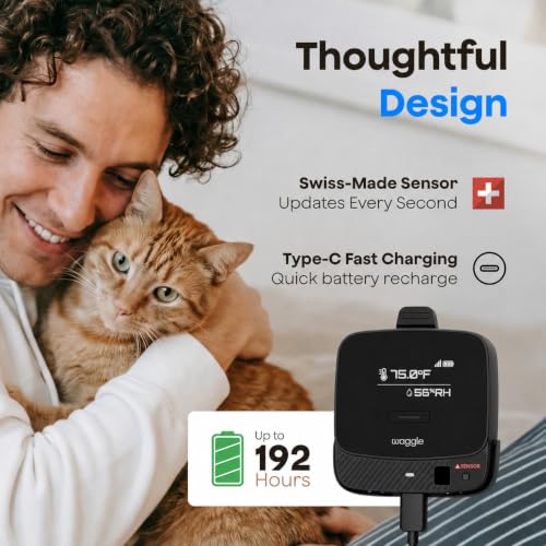 Waggle RV 4G LTE Pet Monitor Lite + 4G Cellular Security Camera - No WiFi? No Problem, Temperature & Humidity Monitor, Real-time Alerts - 2-Way Talk, Night Vision - Supports Verizon, AT&T & T-Mobile