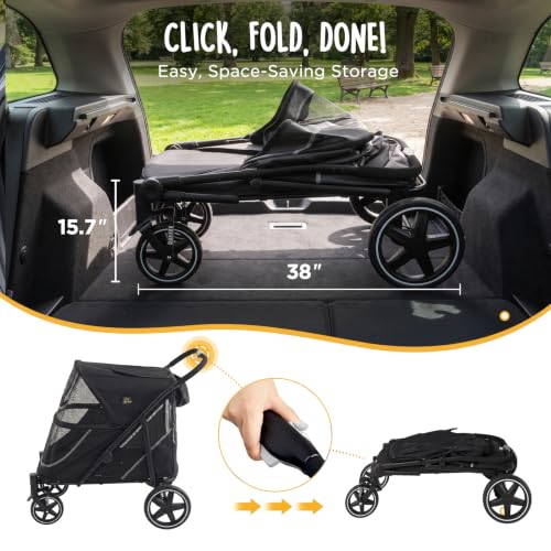 All-Terrain Dog Stroller for Large & Medium Dogs