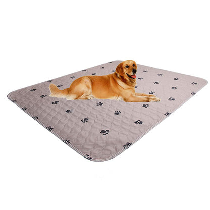Reusable Pee Pad + Free Puppy Grooming Gloves/Quilted, Fast Absorbing Machine Washable Dog Whelping Pad/Waterproof Puppy Training Pad/Housebreaking Absorption Pads