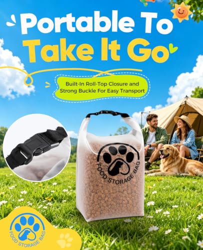 Leak-Proof Dog Food Travel Container for Camping