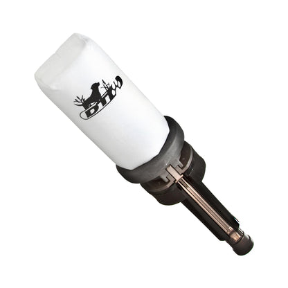 DT SYSTEMS Super Pro Durable Shock-Absorbing Waterfowl Upland Hunting Dog Training Dummy Launcher w/Floating Scent-Holding Dummy, Bright White