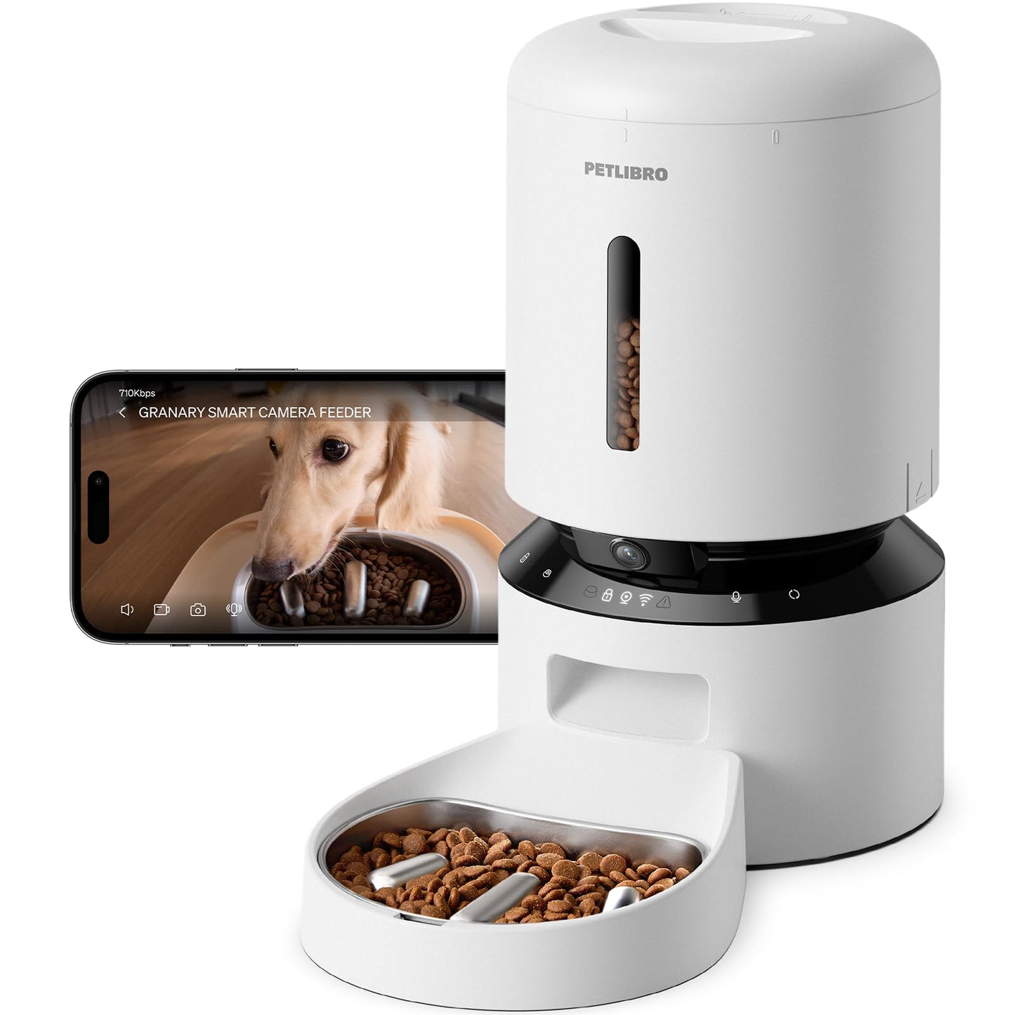 PETLIBRO Automatic Cat Feeder, 5G WiFi Automatic Dog Food Dispenser with Freshness Preservation, 5L Timed Pet Feeder with Low Food Sensor, Up to 10 Meals Per Day