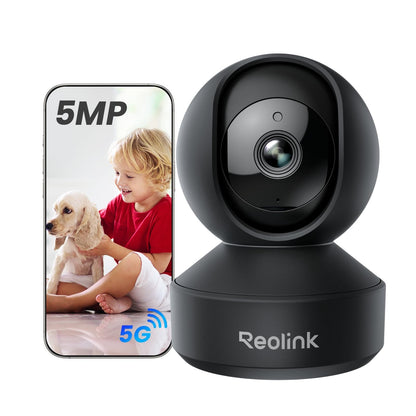 REOLINK Indoor Security Camera Support 2.4/5 GHz Wi-Fi, E1 Pro 4MP HD Plug-in Pet Camera, 360 Degree Baby/Pet Monitor with Auto Tracking, Person/Pet Detection, Night Vision, 2-way Audio, Local Storage