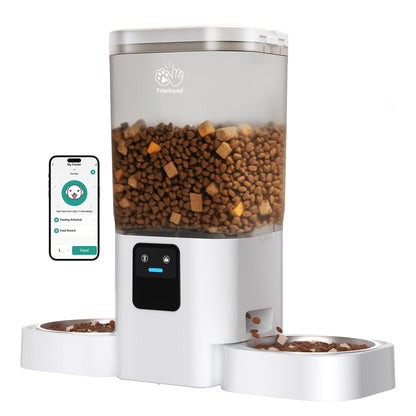 Frienhund Automatic Cat Feeder: Automatic Dog Feeder-7L Auto Cat Food Dispenser