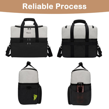 Dual Layer Dog Travel Bag for Road Trips & Camping