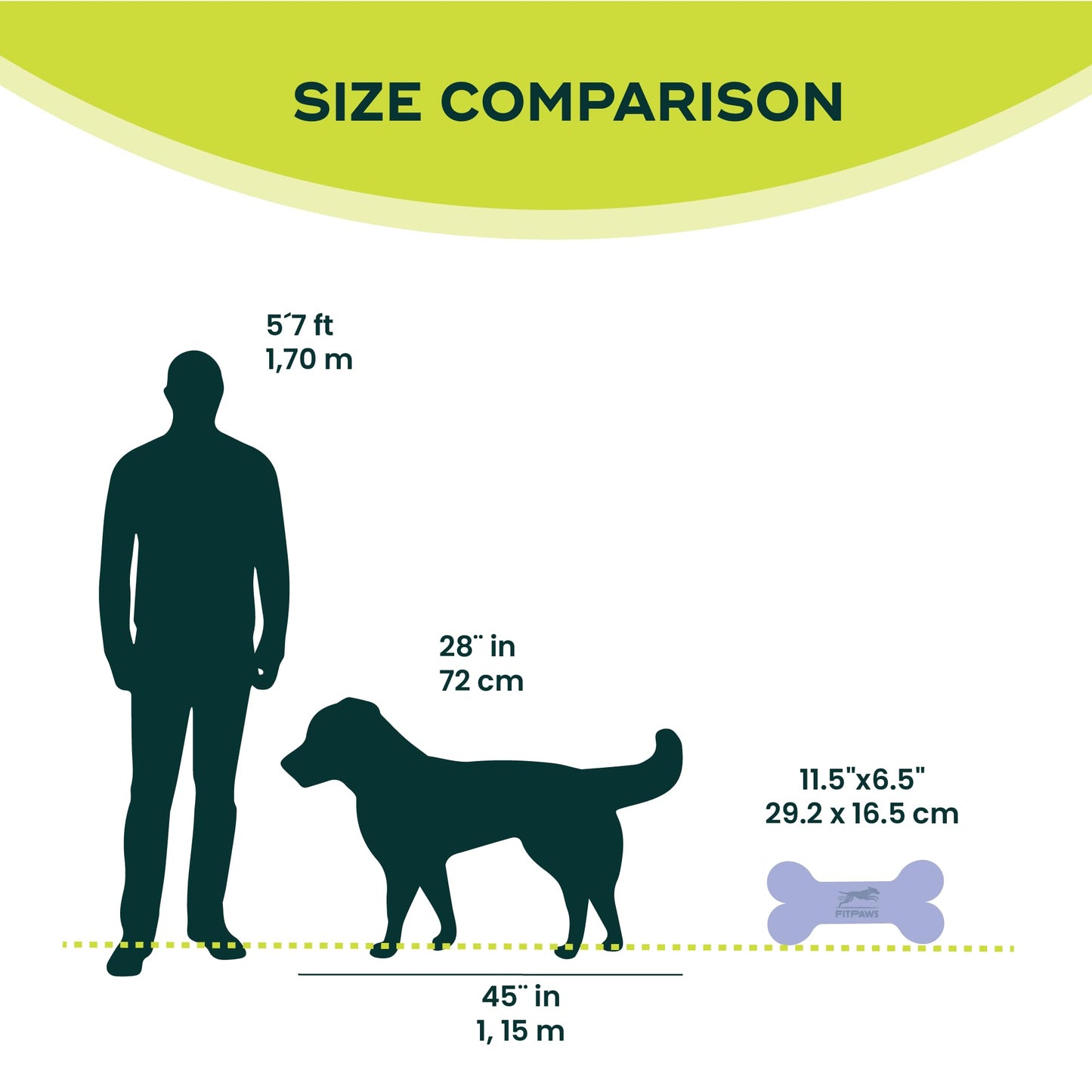 FitPaws® Mini K9FITbone® Dog Balance Platform, Core Stability Tool, 2-Pack