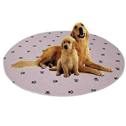 Reusable Pee Pad + Free Puppy Grooming Gloves/Quilted, Fast Absorbing Machine Washable Dog Whelping Pad/Waterproof Puppy Training Pad/Housebreaking Absorption Pads