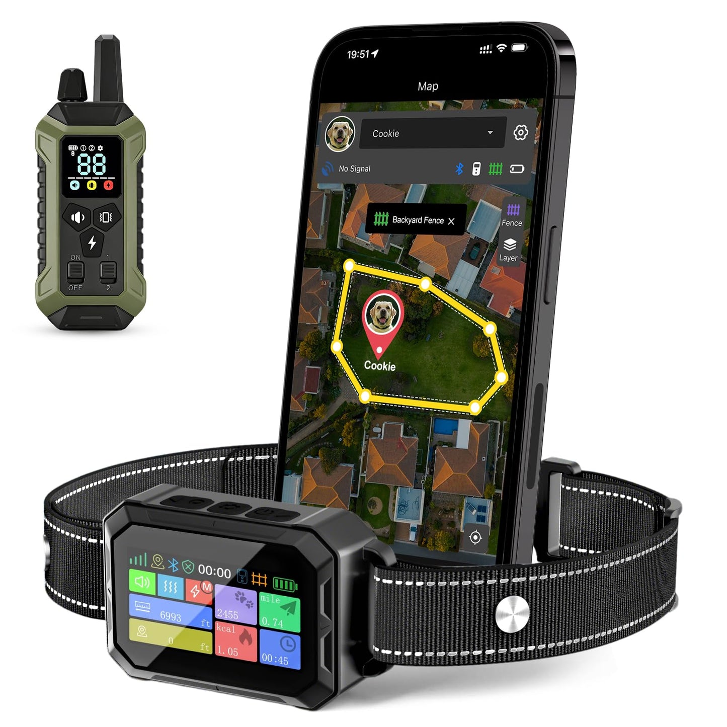 GPS Wireless Dog Collar Fence System