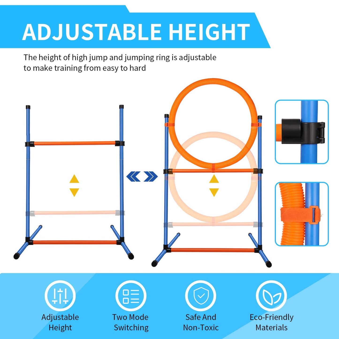 JMMPOO Dog Agility Set