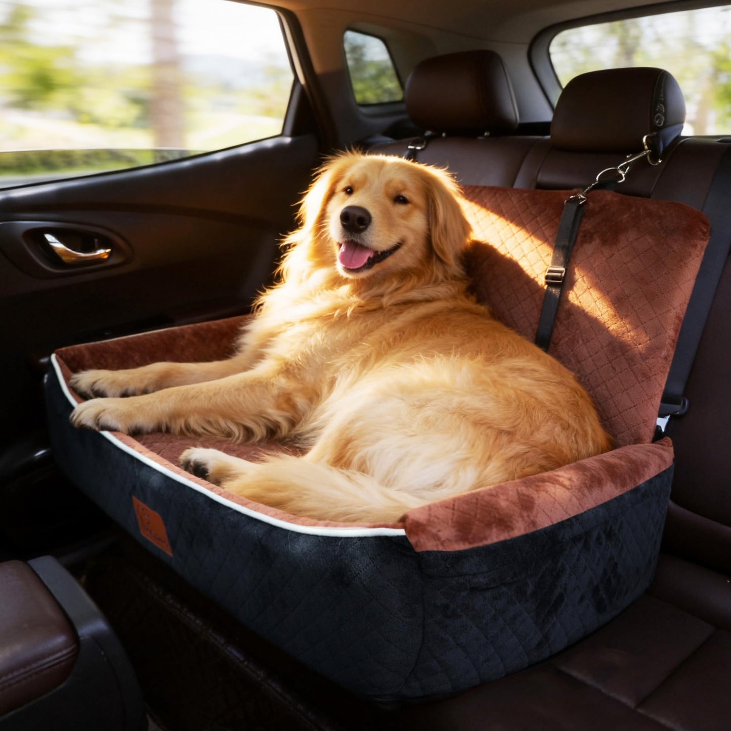 Dog Travel Car Seat-Bed for Medium&Large Pets