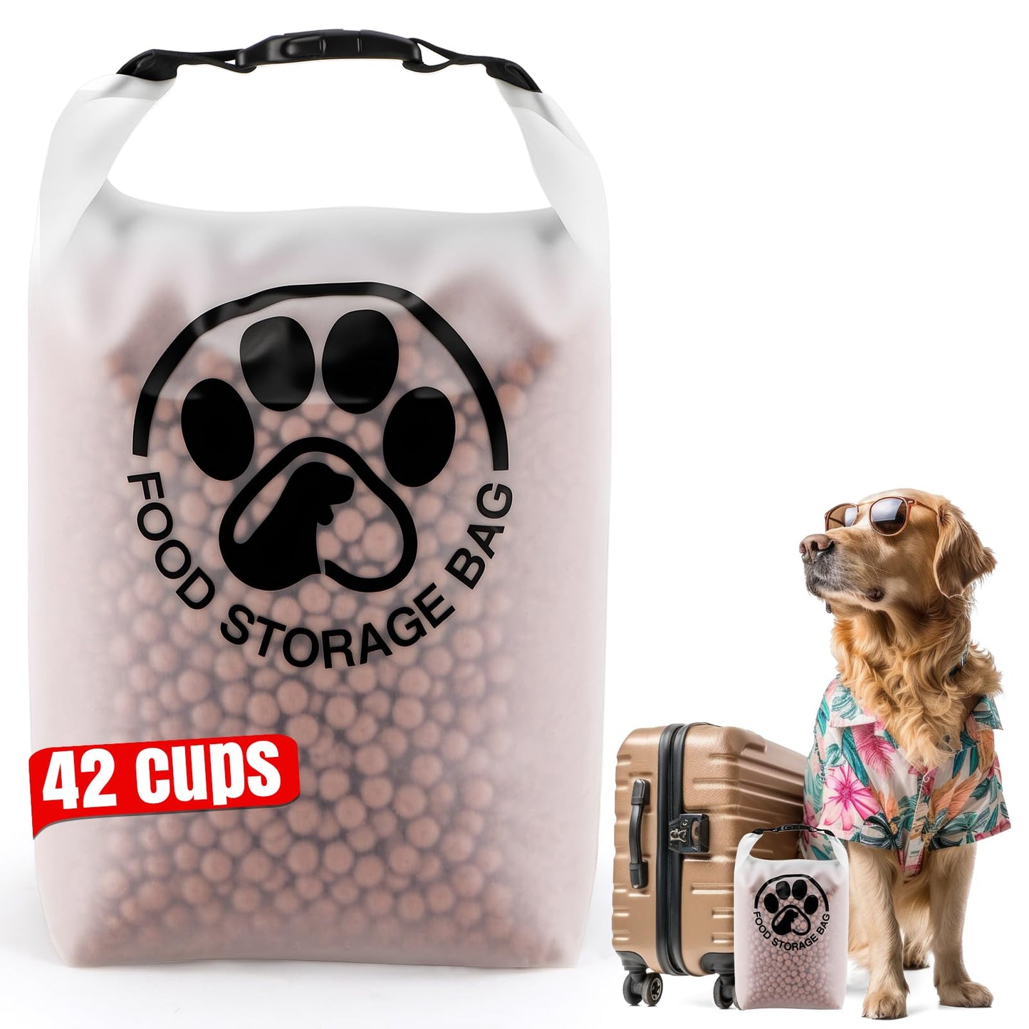 Leak-Proof Dog Food Travel Container for Camping