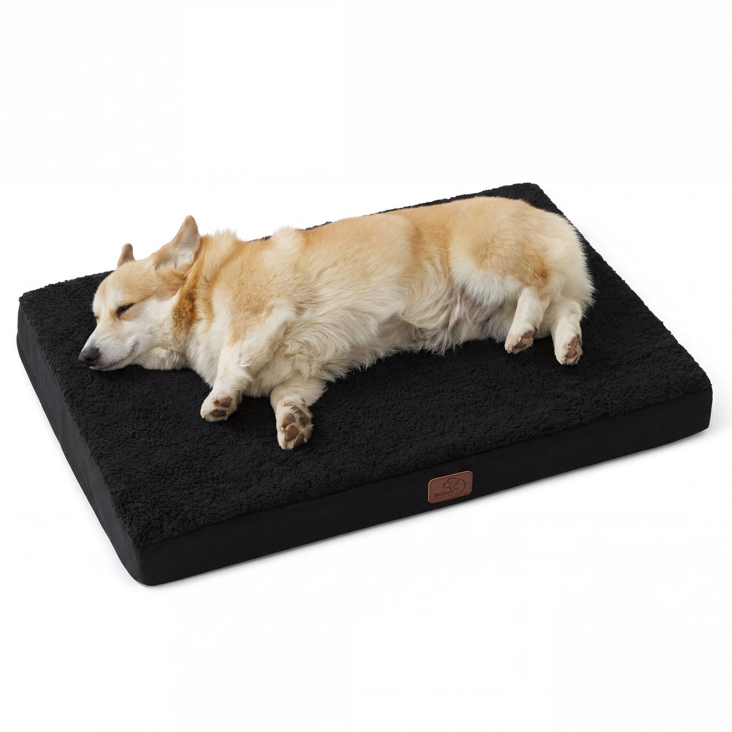 Washable Sherpa Dog Bed for Large Dogs