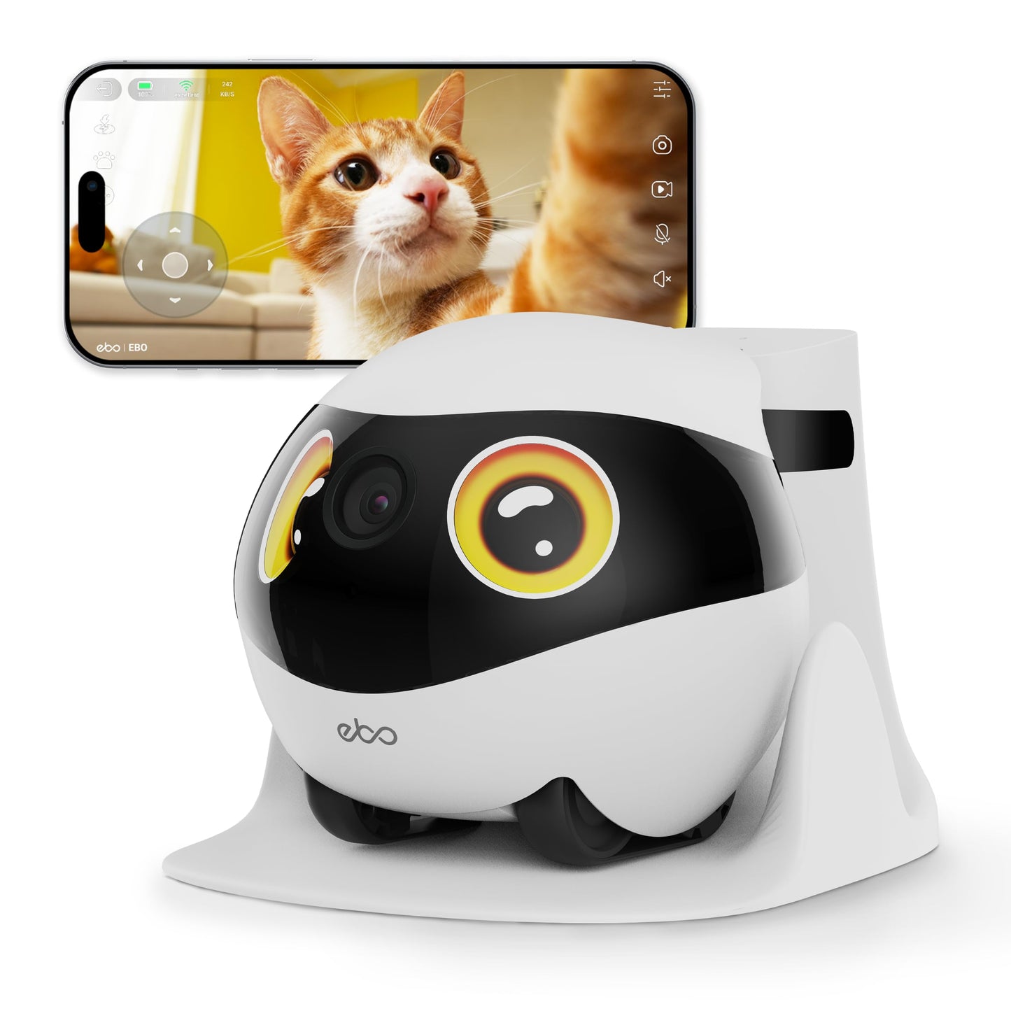 Enabot EBO SE 2 Home Robot Camera: 2K Mobile FamilyBot Pet Companion