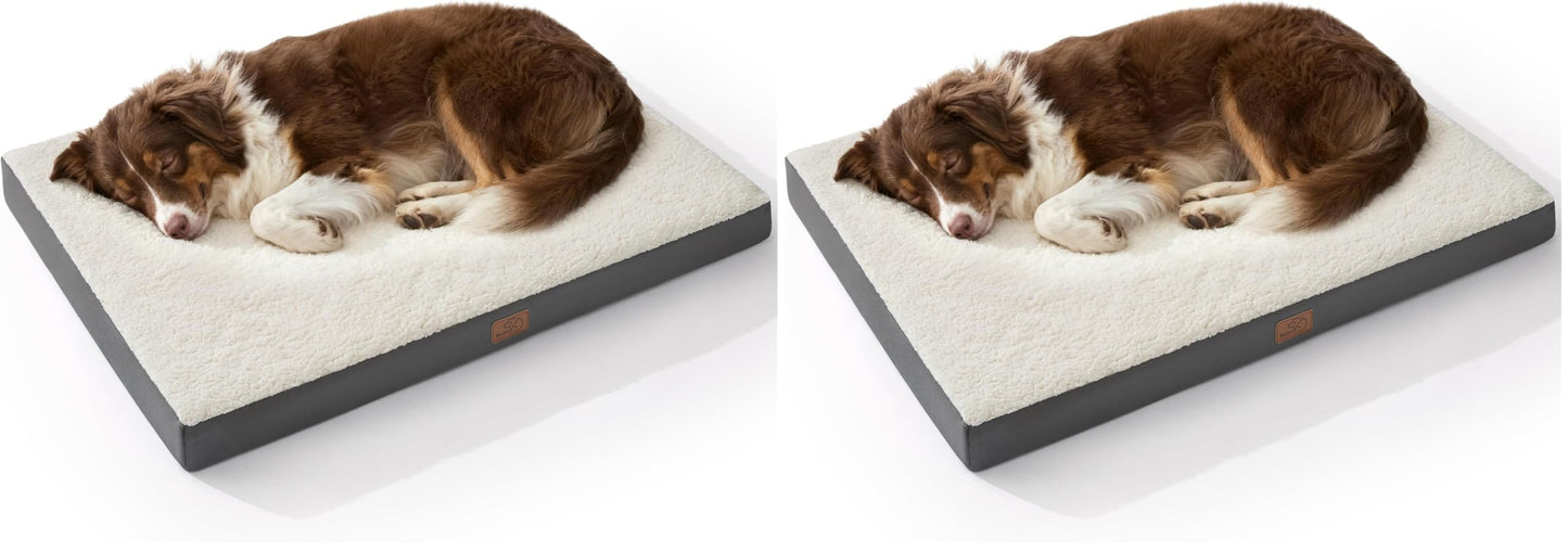 Washable Sherpa Dog Bed for Large Dogs