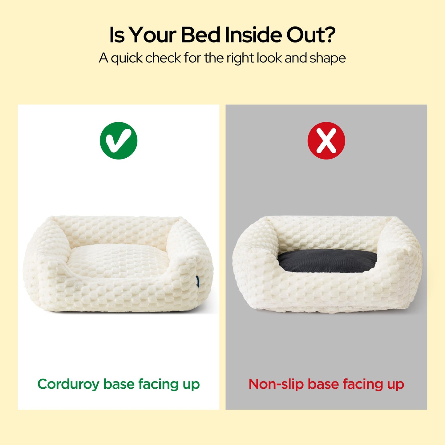 Fluffy Washable Dog Bed for Small & Medium Dogs