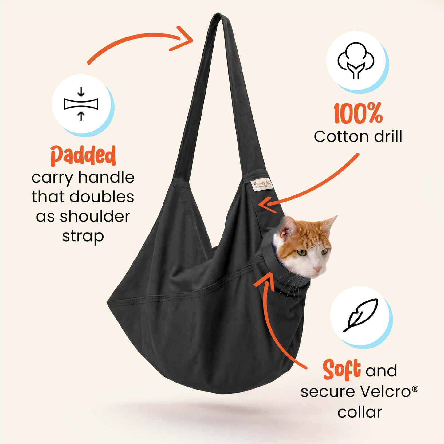 Cozy Cat Carrier Bag for Travel & Vet Visits