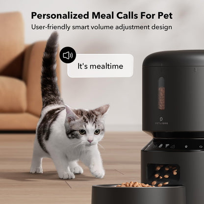 PETLIBRO Automatic Cat Feeder, 5G WiFi Automatic Dog Food Dispenser with Freshness Preservation, 5L Timed Pet Feeder with Low Food Sensor, Up to 10 Meals Per Day