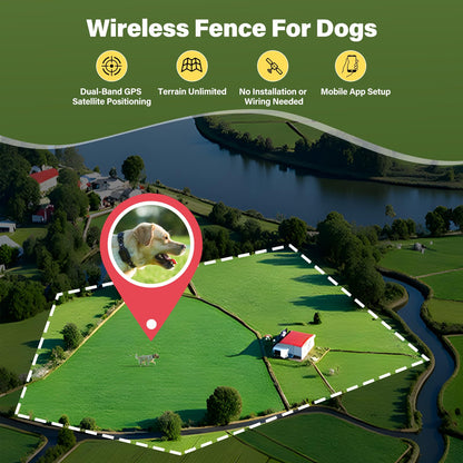 GPS Wireless Dog Collar Fence System