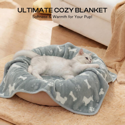 Soft Fleece Pet Blanket for Dogs & Cats