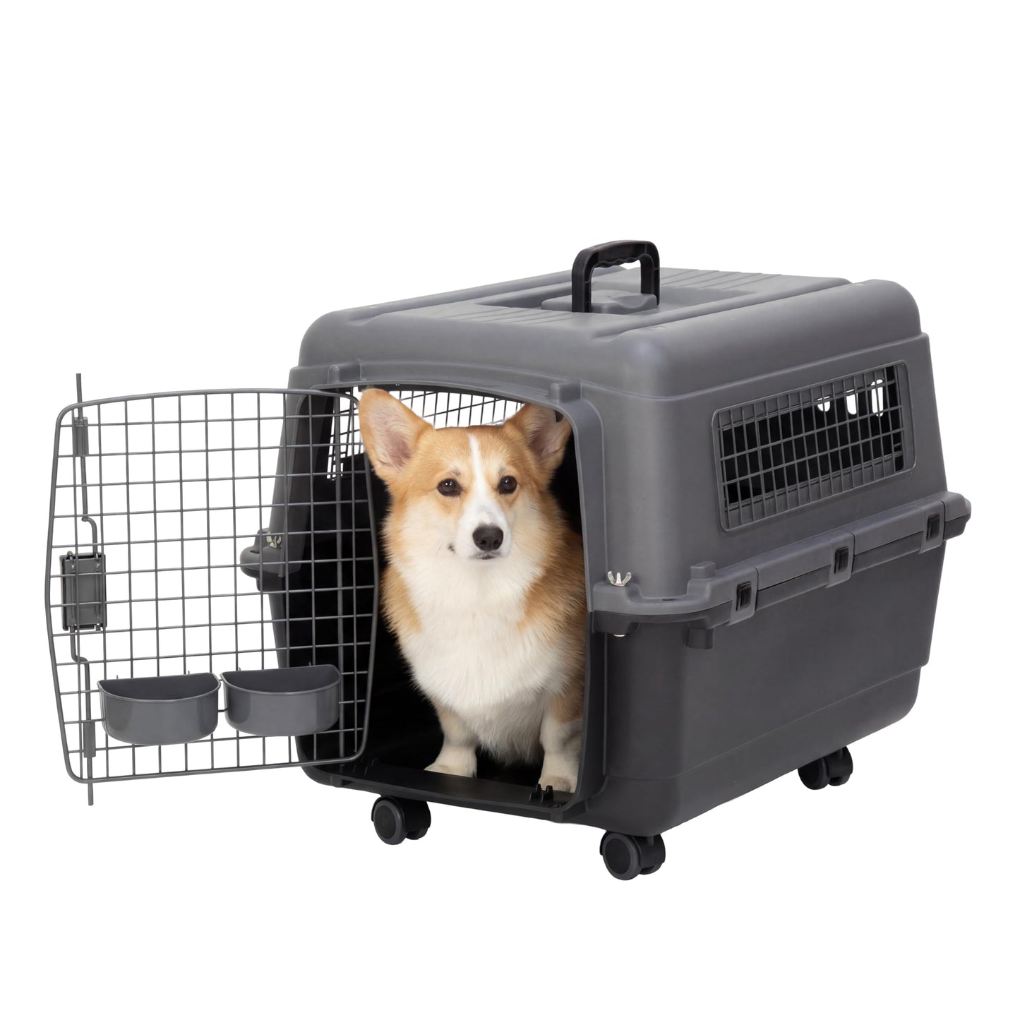 Airline Approved Dog Travel Kennel for Indoor & Outdoor Use