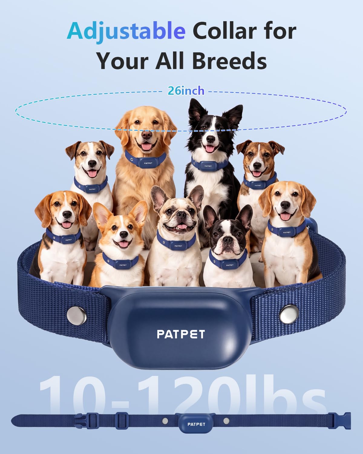 PATPET Dog Shock Collar with Remote Control - 4000FT Safe Training Collar