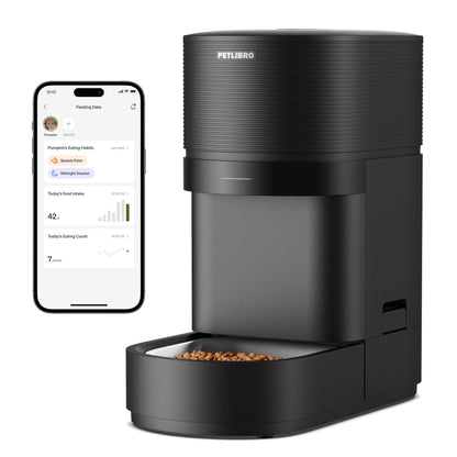 PETLIBRO Automatic Cat Feeder, 5G WiFi Automatic Dog Food Dispenser with Freshness Preservation, 5L Timed Pet Feeder with Low Food Sensor, Up to 10 Meals Per Day
