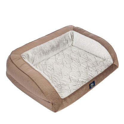 Serta Orthopedic Quilted Couch Dog Bed for Pets