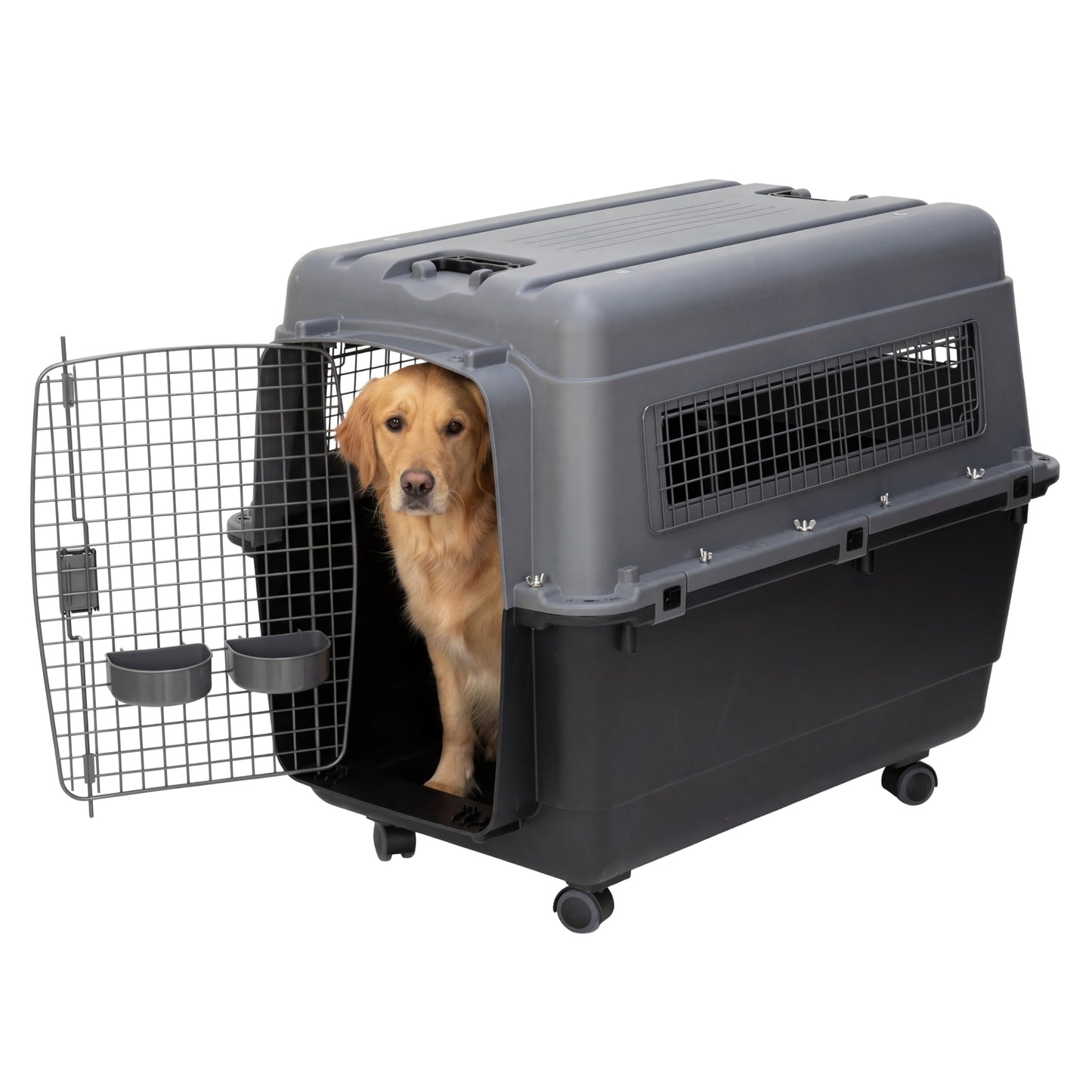 Airline Approved Dog Travel Kennel for Indoor & Outdoor Use