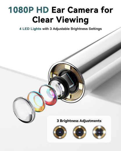 Pet Ear Cleaning Camera Kit with Screen