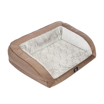 Serta Orthopedic Quilted Couch Dog Bed for Pets