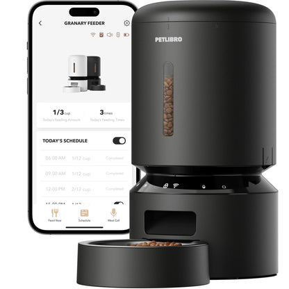 PETLIBRO Automatic Cat Feeder, 5G WiFi Automatic Dog Food Dispenser with Freshness Preservation, 5L Timed Pet Feeder with Low Food Sensor, Up to 10 Meals Per Day