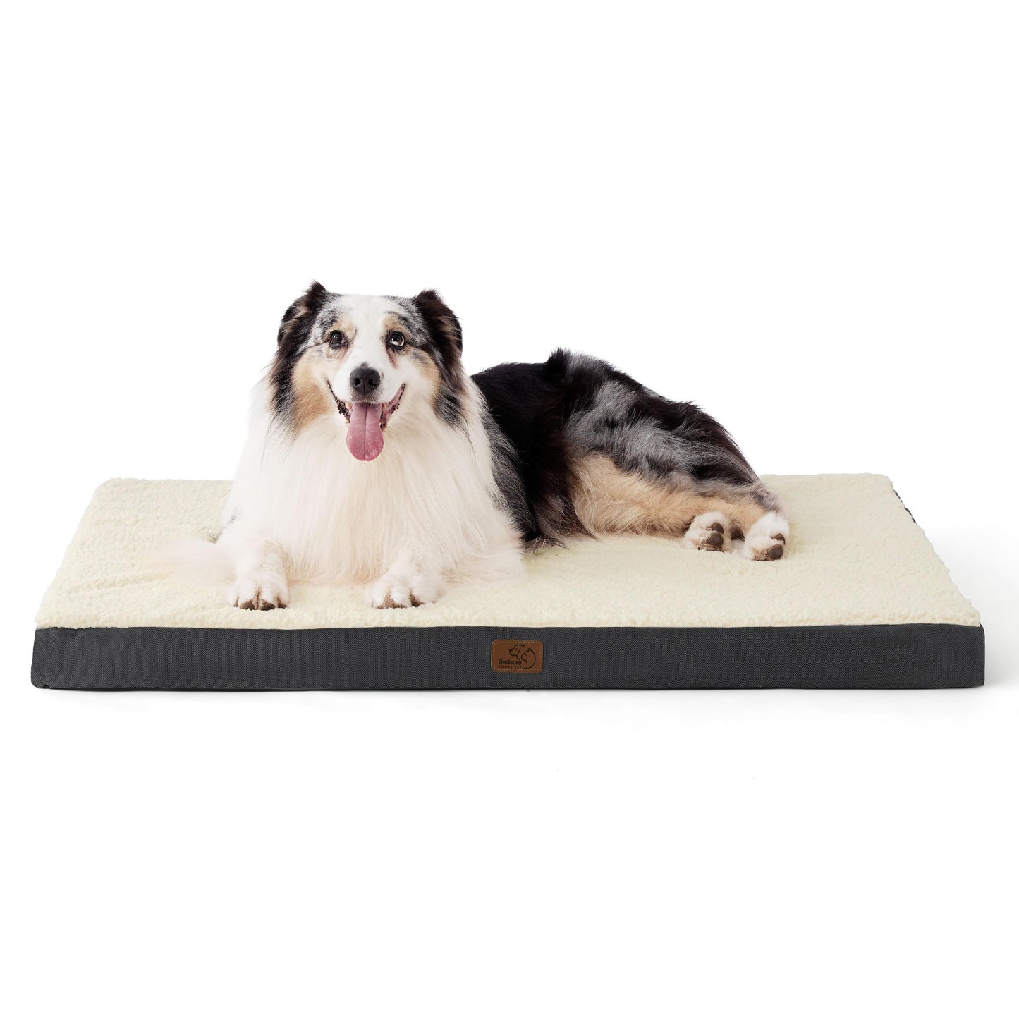 Washable Sherpa Dog Bed for Large Dogs