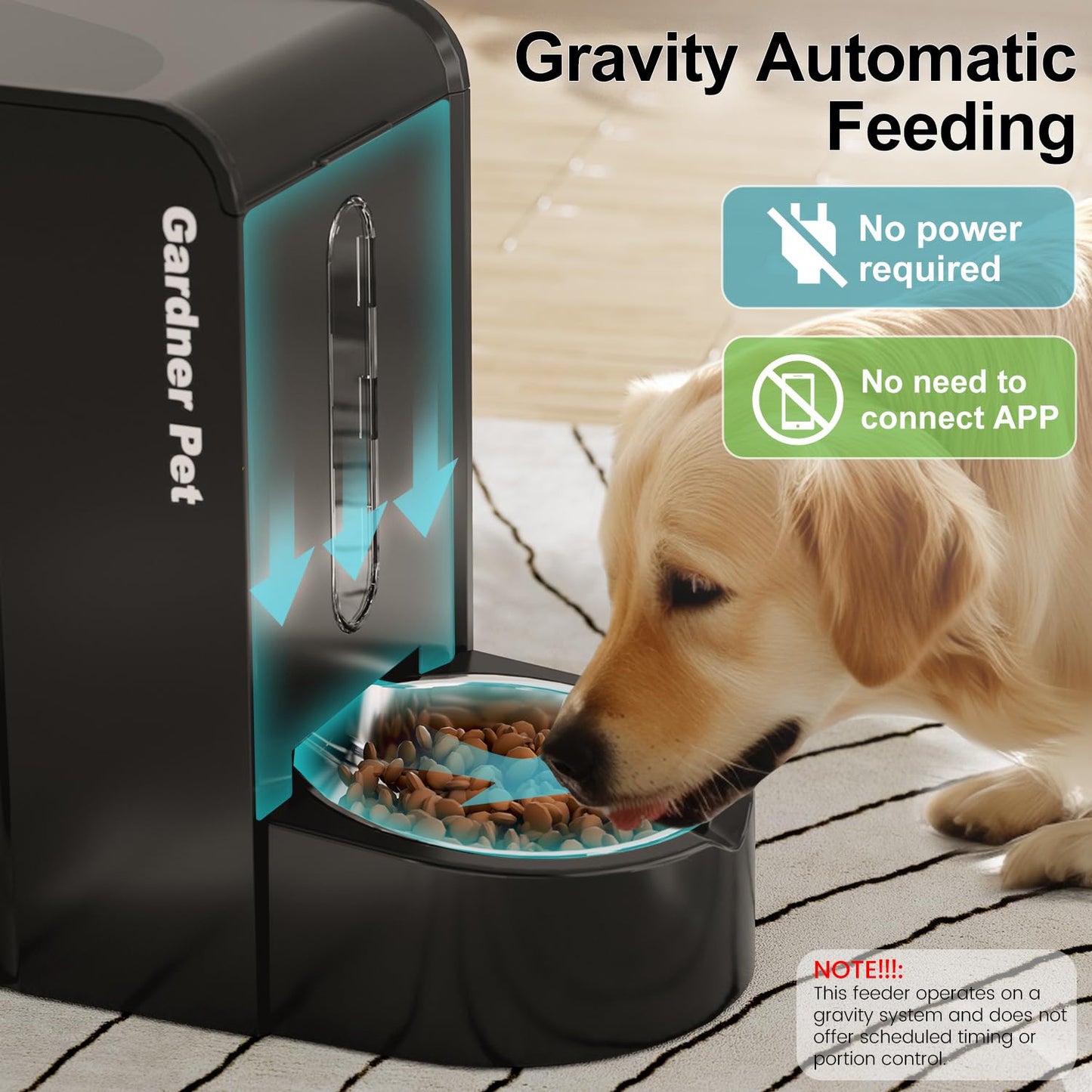 Gardner Pet Gravity Automatic 2-in-1 Pet Feeder