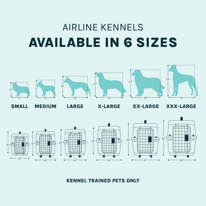 Airline Approved Dog Travel Kennel for Indoor & Outdoor Use