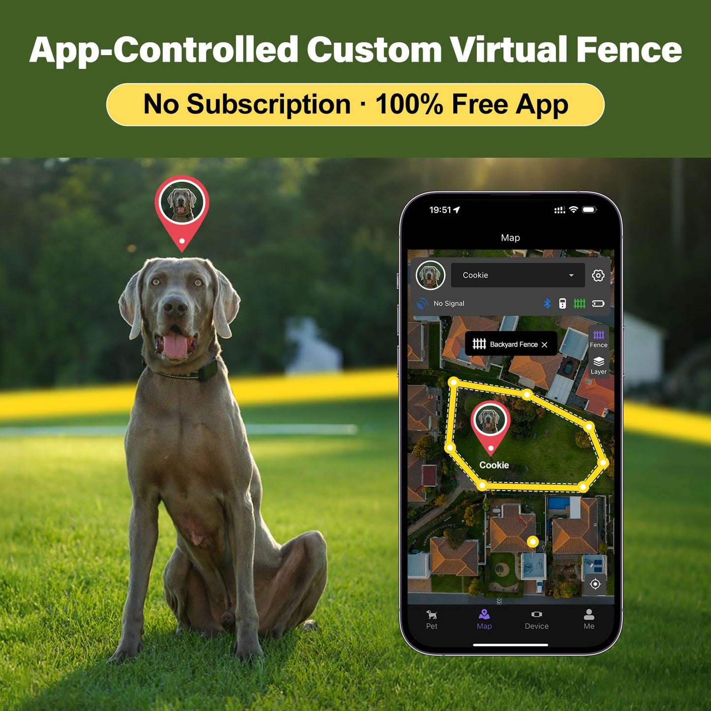 GPS Wireless Dog Collar Fence System