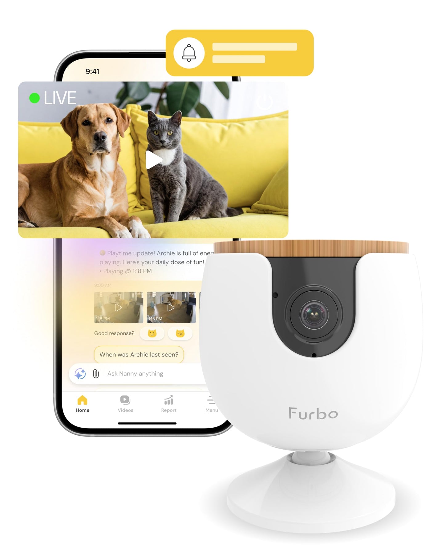 Furbo Pet Camera w/Subscription Required