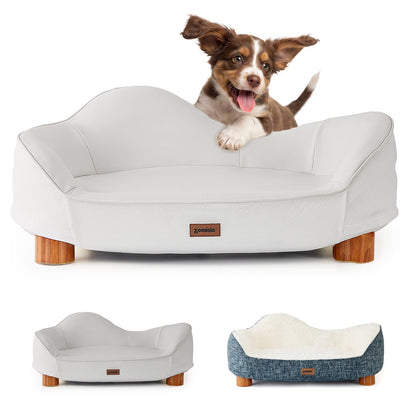 Modern Dog Sofa with Wooden Legs
