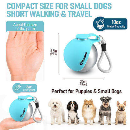 Portable Dog Water Bottle with Collapsible Bowl
