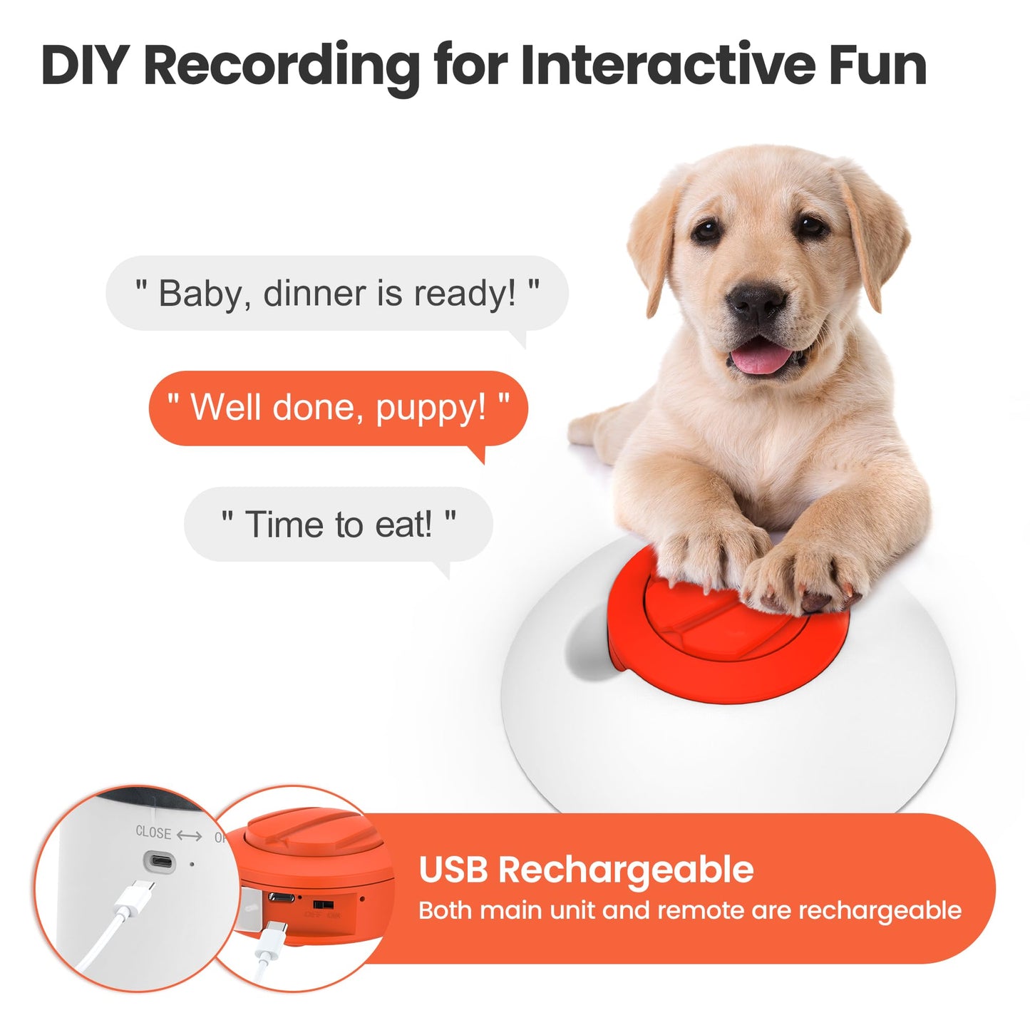 Potaroma Dog Puzzle Toy, Interactive IQ Training, Electronic Dog Toys, Automatic Treat Dispenser Feeder