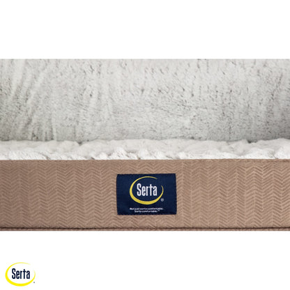Serta Orthopedic Quilted Couch Dog Bed for Pets