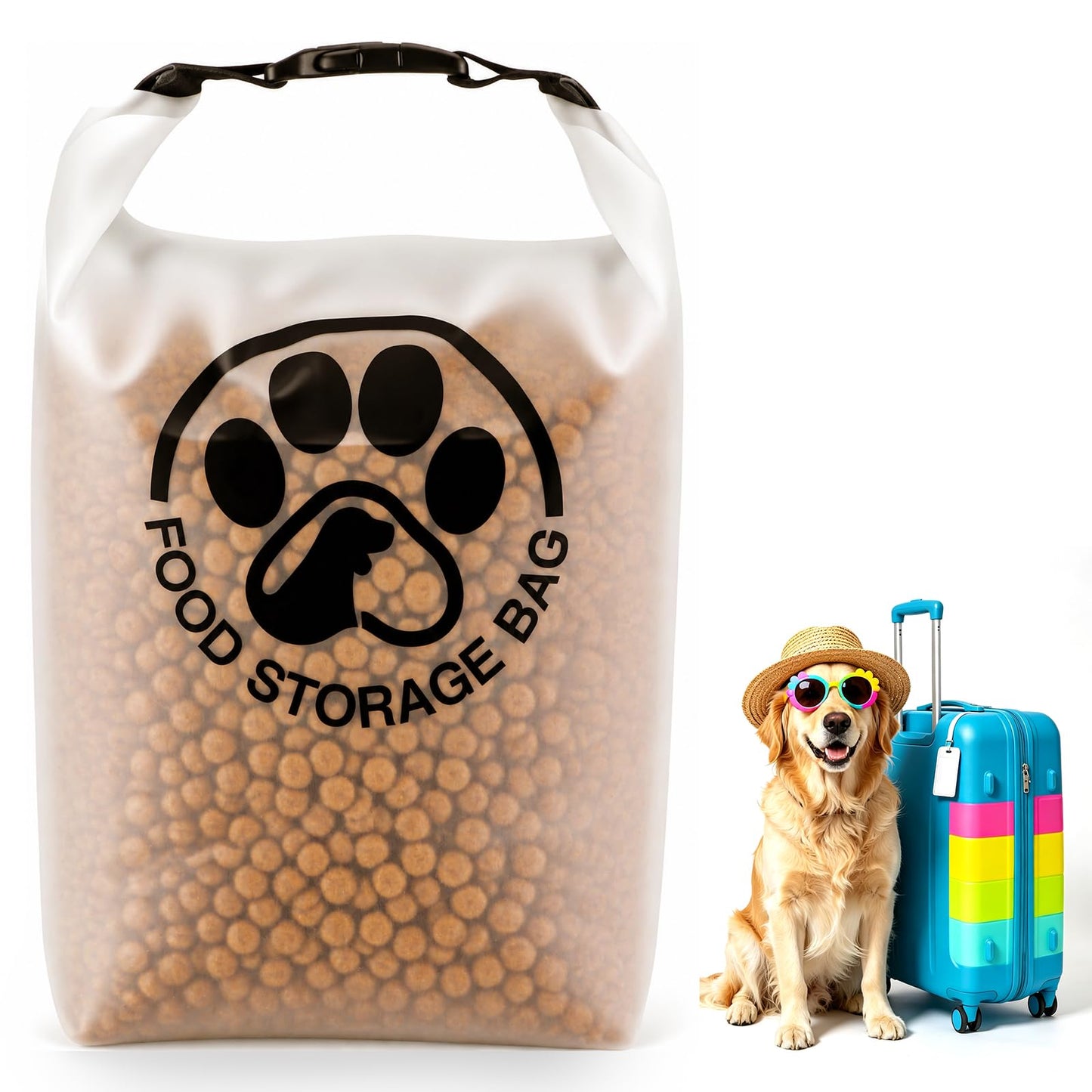 Leak-Proof Dog Food Travel Container for Camping